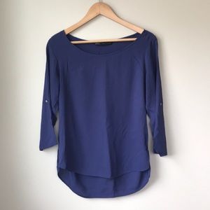 Zara flowy boatneck top
